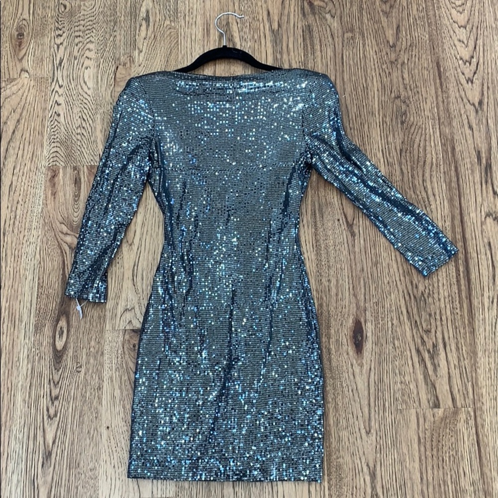 Sequin dress low back